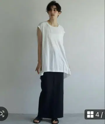 ETRE TOKYO 컷 드레이프 탱크탑
