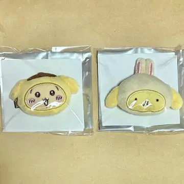 치이카와 산리오 헤어 클립 토끼 폼폼푸딩