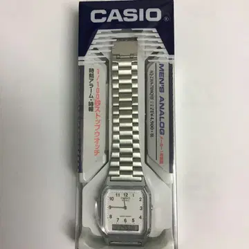 CASIO 카시오 남성용 아날로그 디지털 손목시계 스테인리스 밴딩