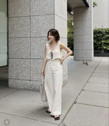 에트레토쿄 코튼 트윌 팬츠