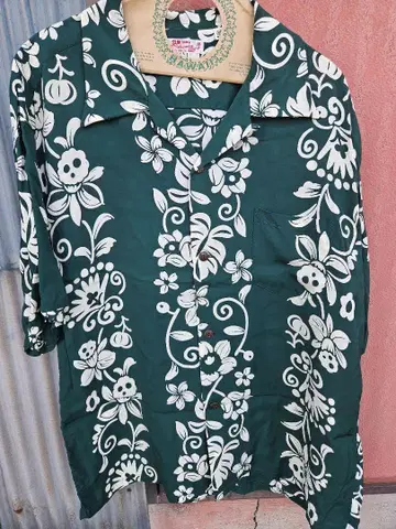 선서프 알로하 셔츠 "HAWAIIAN SKULL BORDER"