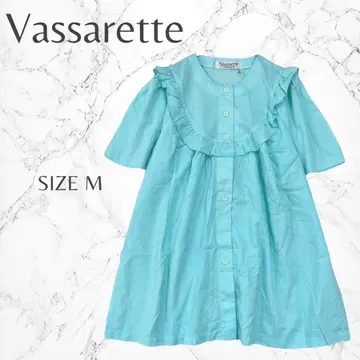 Vassarette 걸리시 귀여운 프릴 부드러운 반팔 블라우스 M