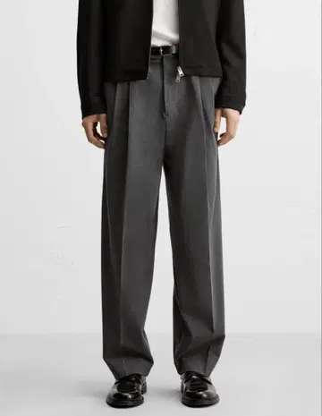 24aw ZARA 배기 핏 팬츠 자라 배기 플리츠
