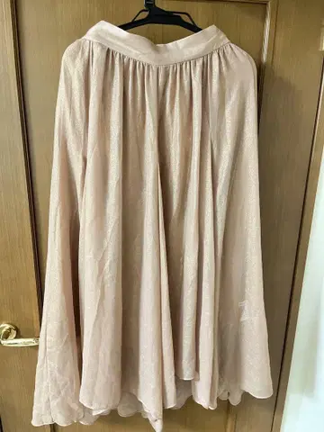 SNIDEL 코랄 핑크 플레어 스커트 M