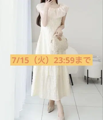 mily bilet 오프숄더 2WAY 시어 엠보싱 원피스