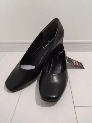 펌프스 [로메오 발렌티노] 스퀘어토 힐 3.5cm 발둘레 3E