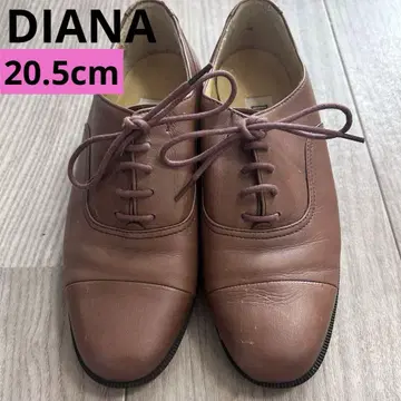 DIANA DEAD DIA 브라운 레이스업 슈즈 로퍼 가죽 신발