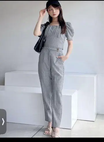 리젝시 RESEXXY 백 리본 스퀘어 블라우스 팬츠 세트업