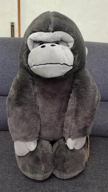 우호호 고릴라 고리 군 정좌 봉제 인형
