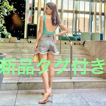 택 포함 새상품 데님 숏 팬츠 보더스 앳 발코니