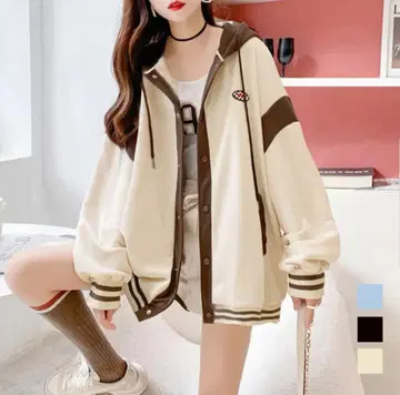 미니 미니 스토어 후드 부착 후드티