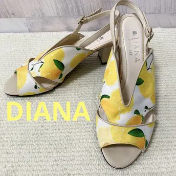 DIANA WELL FIT 샌들 레몬 패턴 25cm