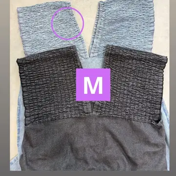 시마무라 데님 셔링 원피스 색스 M 사이즈
