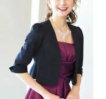 새상품급 루일 에 부티크 레이스 볼레로 자켓 블랙 L 결혼식 포멀