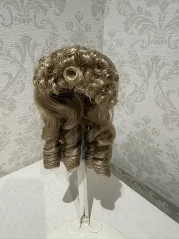 미사용 새상품 인형용 가발 머리 둘레 약 28cm(NO5)