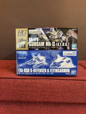 hg 건담 마크 2, G 디펜서 & 플라잉 아머 세트