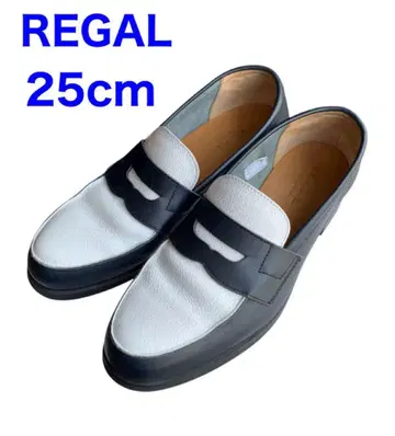 REGAL 로퍼 네이비 화이트 25cm 리갈