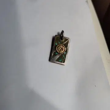 터콰이즈 인레이 실버 펜던트