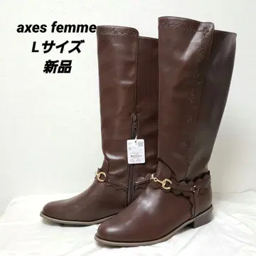 axes femme 엑시즈팜 자수 자키 부츠 L 사이즈 브라운