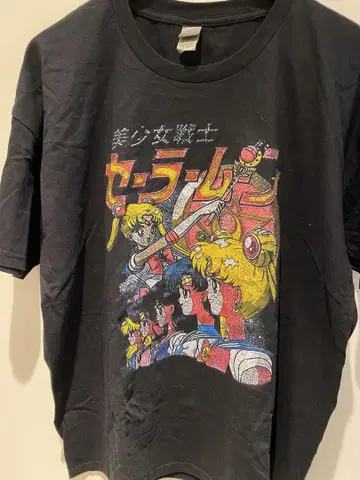 세일러문 티셔츠 GILDAN 블랙 3XL