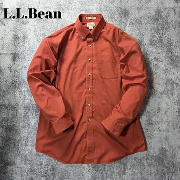 L.L.Bean 스냅 버튼 셔츠 긴팔 오렌지 컬러