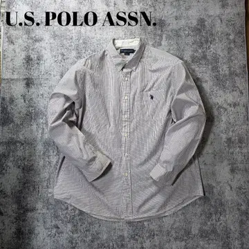 U.S. POLO ASSN. 체크 셔츠 2XL 긴팔