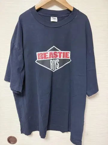 BEASTIE BOYS 로고 티셔츠 XL 네이비