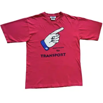 티셔츠 TRANSPORT 트랜스포트 레드 USA제 90년대 구제 의류