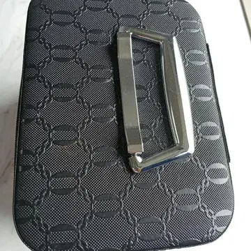 블랙 로고 클러치백
