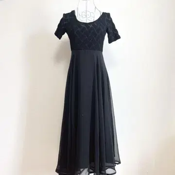 Grand Table 그랑데블 롱 드레스 원피스 결혼식 블랙