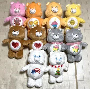 Care Bears 케어 베어 봉제 인형 10개 세트 초대형 봉제 인형