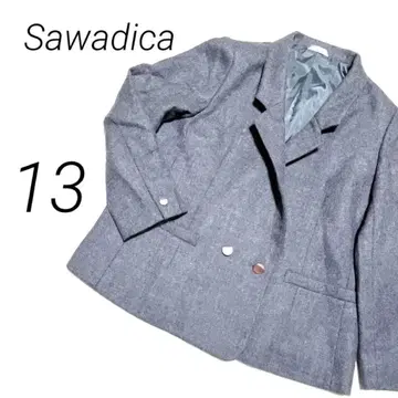 Sawadica 테일러드 자켓 그레이 수트 오피스 봄/가을