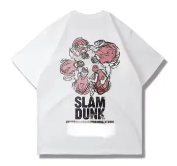 슬램덩크 쇼호쿠 농구부 티셔츠 size3XL 화이트