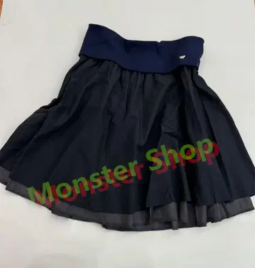 미사용 COYSEIO 네이비 플리츠 스커트