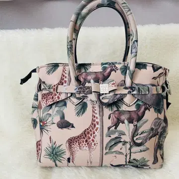 SAVE MY BAG 토트백 콜로니얼 대용량 경량 세탁 가능 동물 패턴