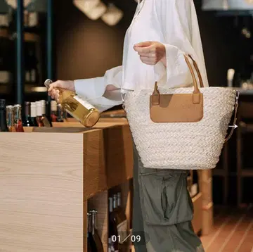 DEAN & DELUCA 바스켓백