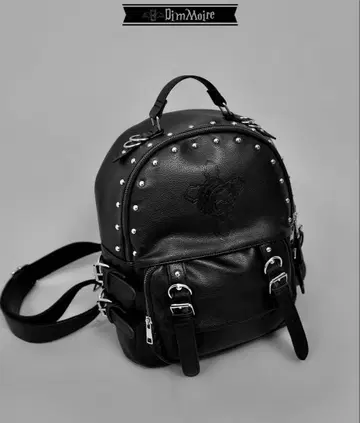 DimMoire 딤모어 Skull 각인 스터드 백팩 백팩