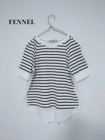 야마다야 페넬 FENNEL 스트라이프 반팔 티셔츠 9호