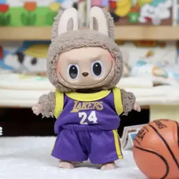 LABUBU Lakers 농구 유니폼 옷 갈아입기 러브부