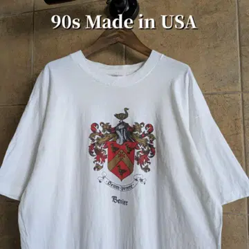 90s USA제 문장 패밀리 유니온 티셔츠 싱글 스티치
