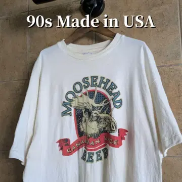 90s 캐나다제 Moosehead 맥주 기업 티셔츠