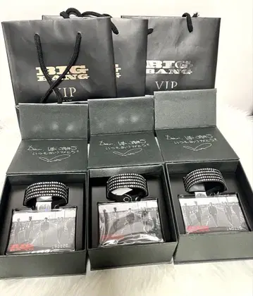 BIGBANG VIP 시트 혜택 스와로브스키 팔찌 미사용 새상품 MD