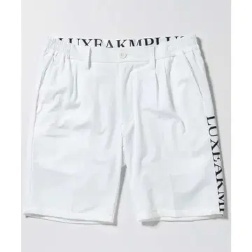 LUXEAKMPLUS / 럭스 에이케이엠 플러스 사이드 로고 하프 팬츠