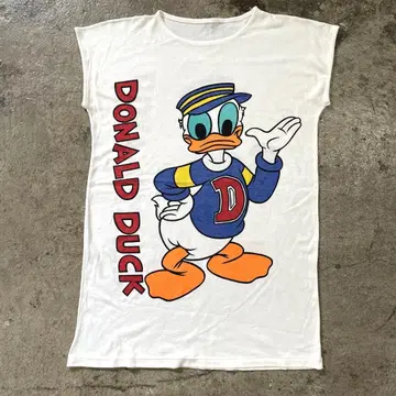 90s Donald Duck 도널드 덕 슬리브리스 티셔츠