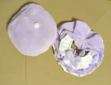10cm 봉제 인형 의류 베레모 + 원피스 퍼플