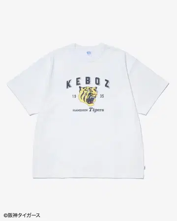 [완판템] KEBOZ 한신 타이거즈 콜라보 티셔츠 화이트 XL SALE