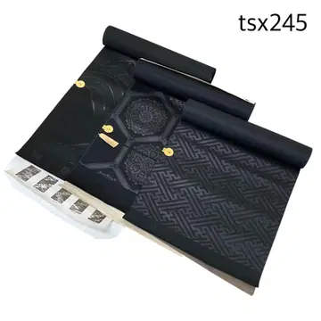 tsx245 새상품급 블랙 옷감 3세트 순수 실크