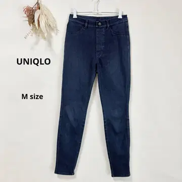 유니클로 UNIQLO 울트라 스트레치 하이 라이즈 데님 레깅스 팬츠 M
