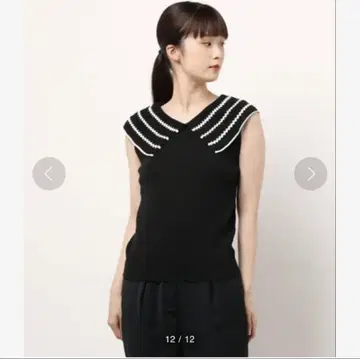 루루윌비 lou lou willoughby 시스루 카라 풀오버 블랙