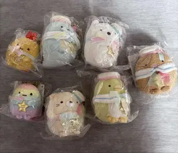 스미코구라시 매달린 봉제 인형 키링 7주년 기념 7개 세트